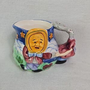 Creamer Nursery Rhyme Dish Ran Away Spoon Designpac Grass Flower Stars 3”T X 4”W